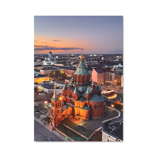 Poster Helsinki au Crépuscule