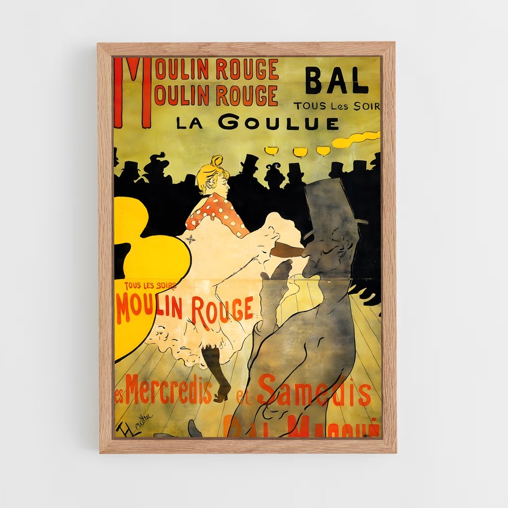 ap-henri de toulouse-lautrec-2 cadre Bois clair