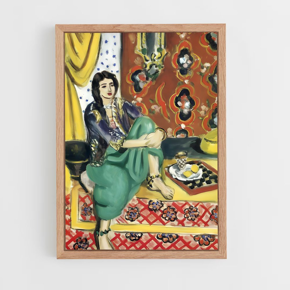 ap-henri matisse-2 cadre Bois clair