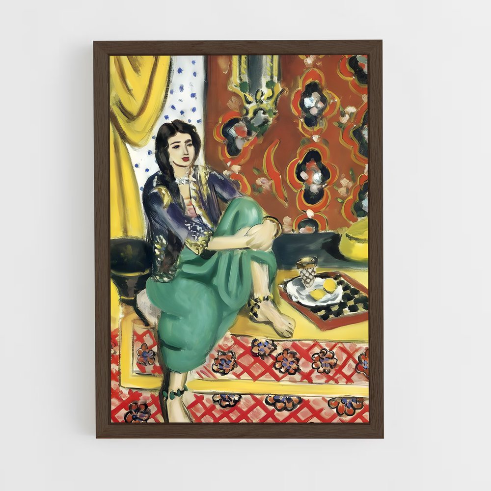 ap-henri matisse-2 cadre Bois foncé