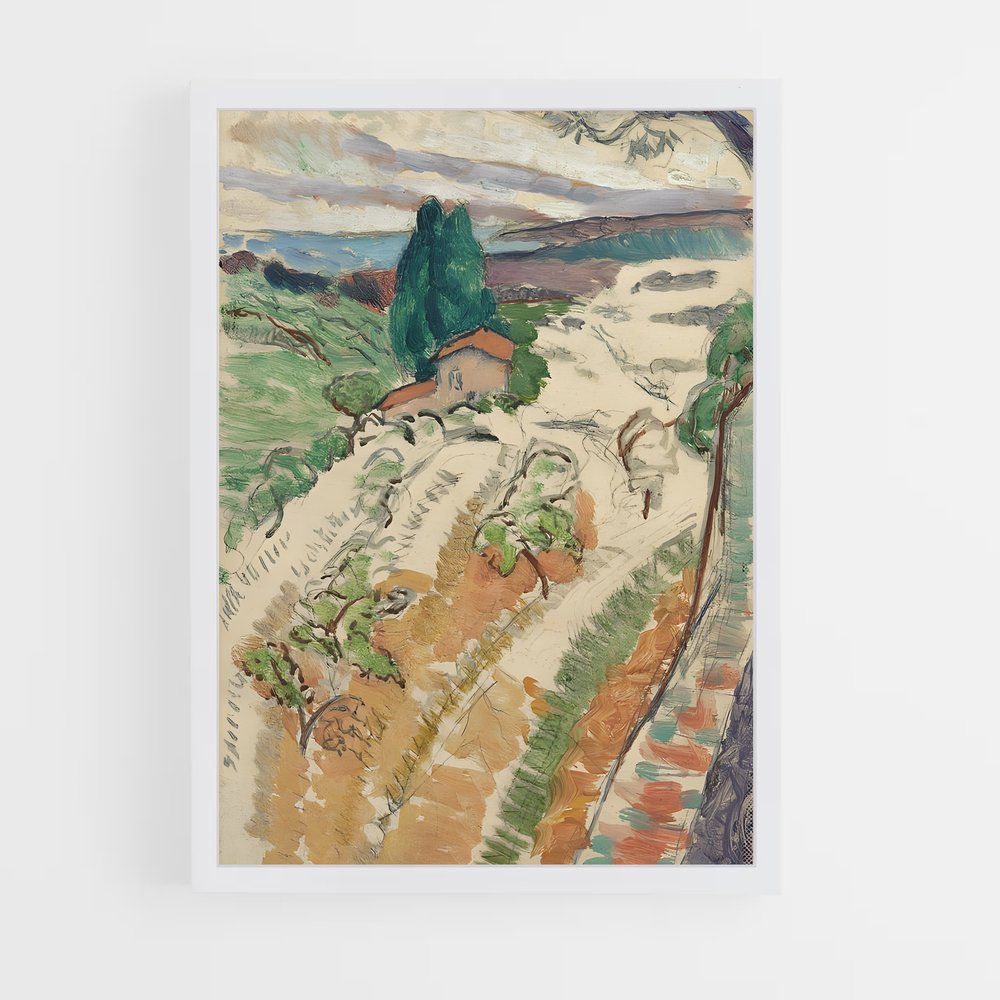 ap-henri matisse-5 cadre Blanc