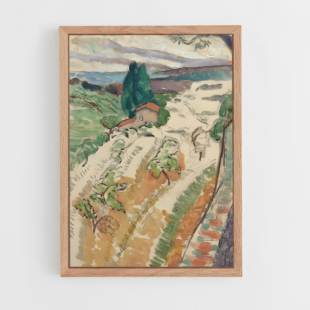 ap-henri matisse-5 cadre Bois clair