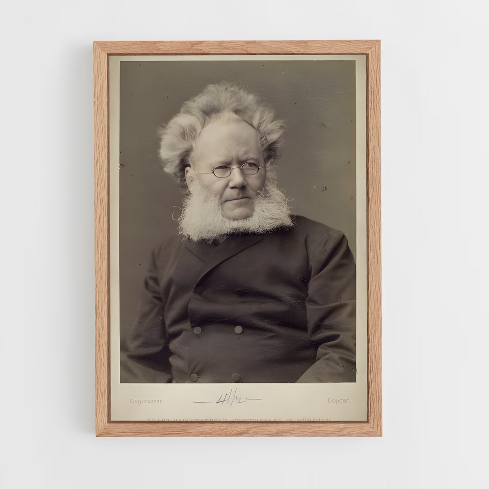 ap-henrik ibsen-3 cadre Bois clair