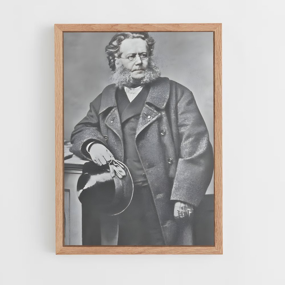 ap-henrik ibsen-6 cadre Bois clair
