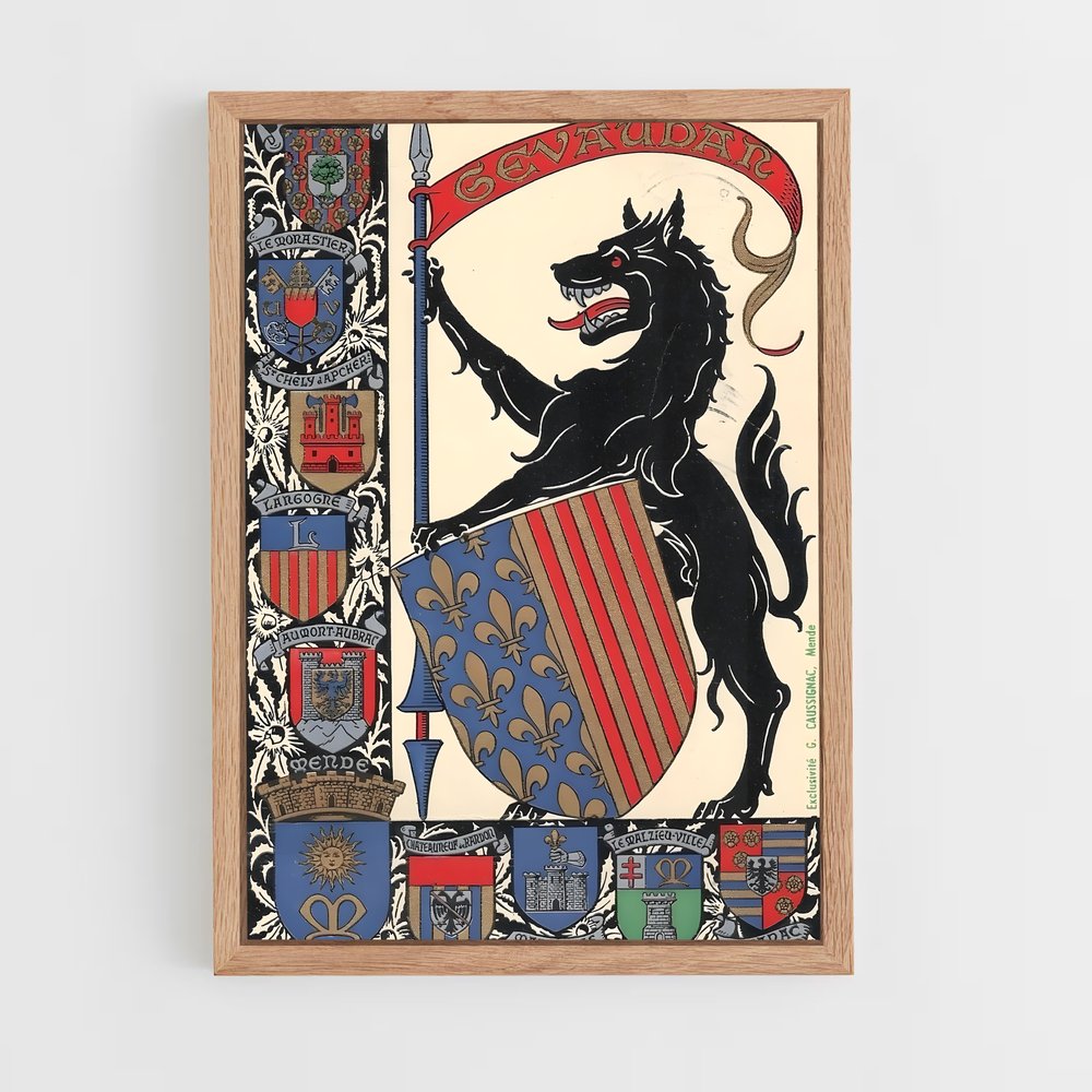 ap-heraldic patterns-1 cadre Bois clair