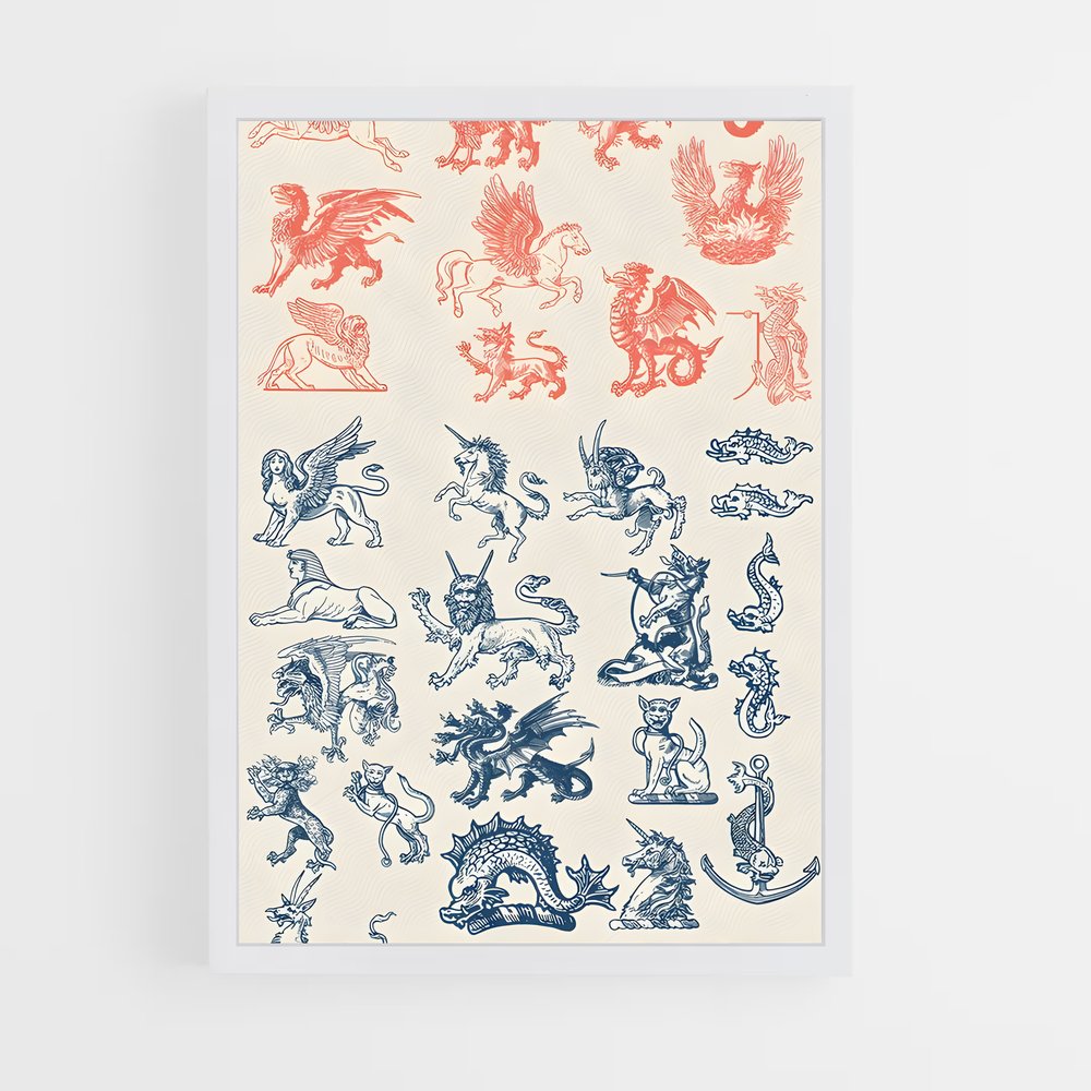 ap-heraldic patterns-2 cadre Blanc