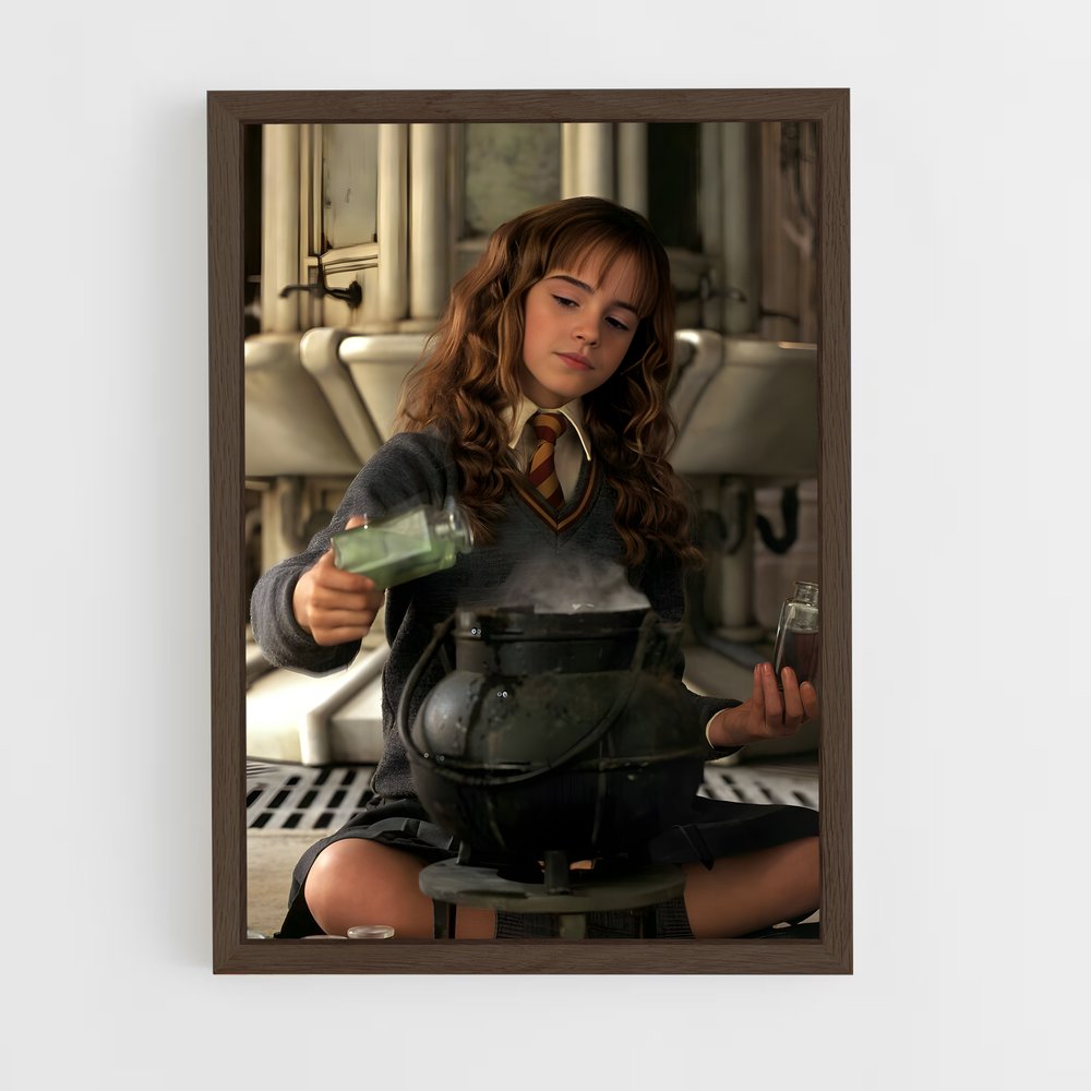 ap-hermione granger-1 cadre Bois foncé