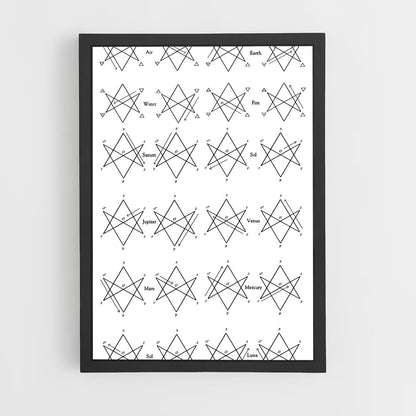 ap-hexagram-2 cadre Noir
