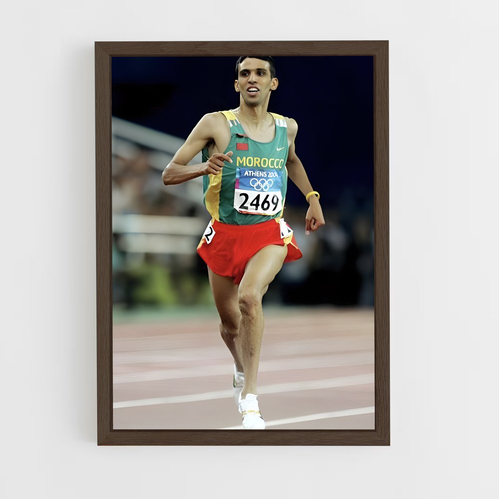 ap-hicham el guerrouj-2 cadre Bois foncé