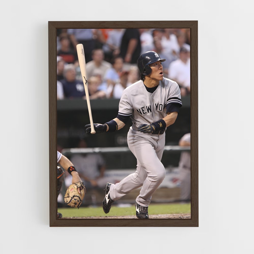 ap-hideki matsui-1 cadre Bois foncé