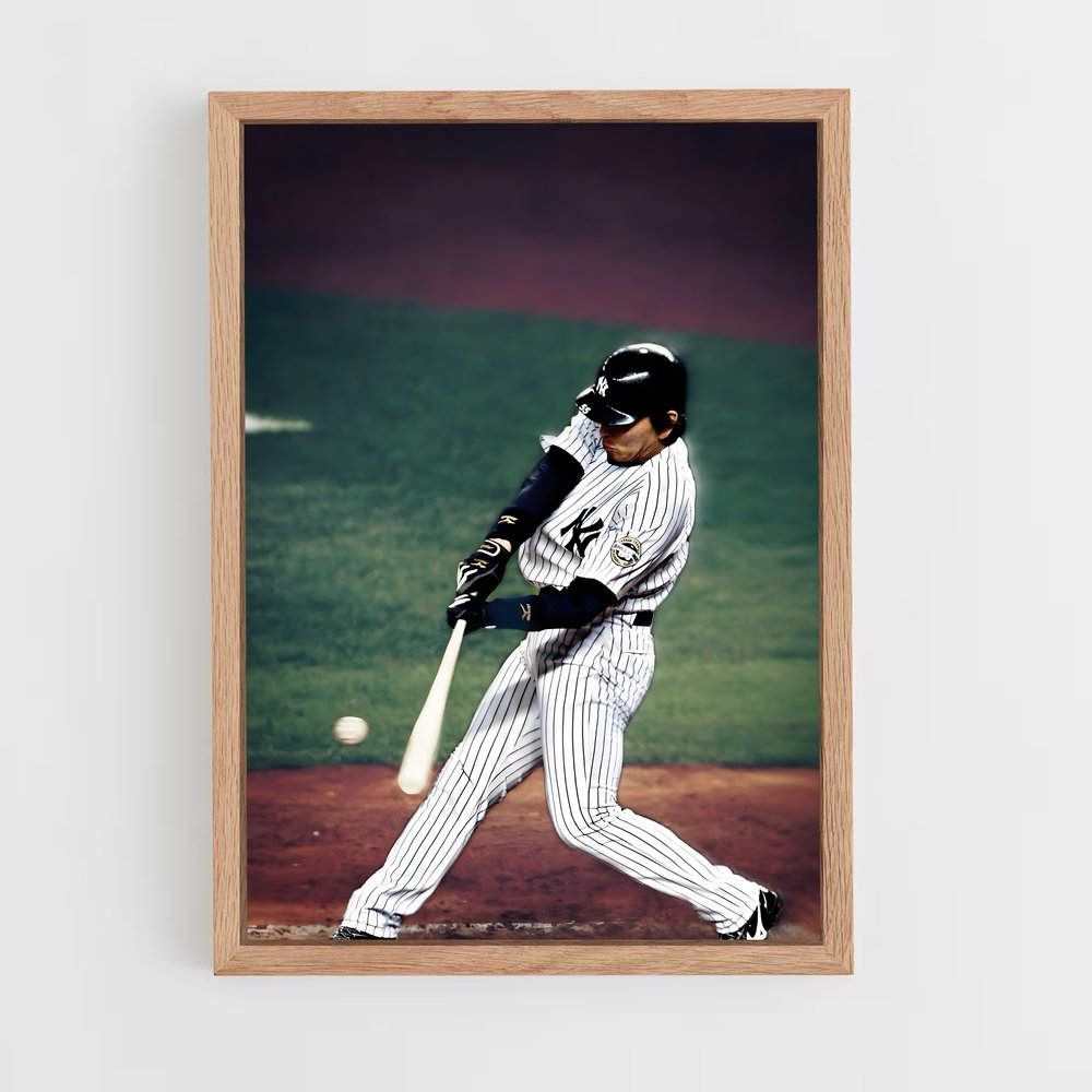 ap-hideki matsui-4 cadre Bois clair