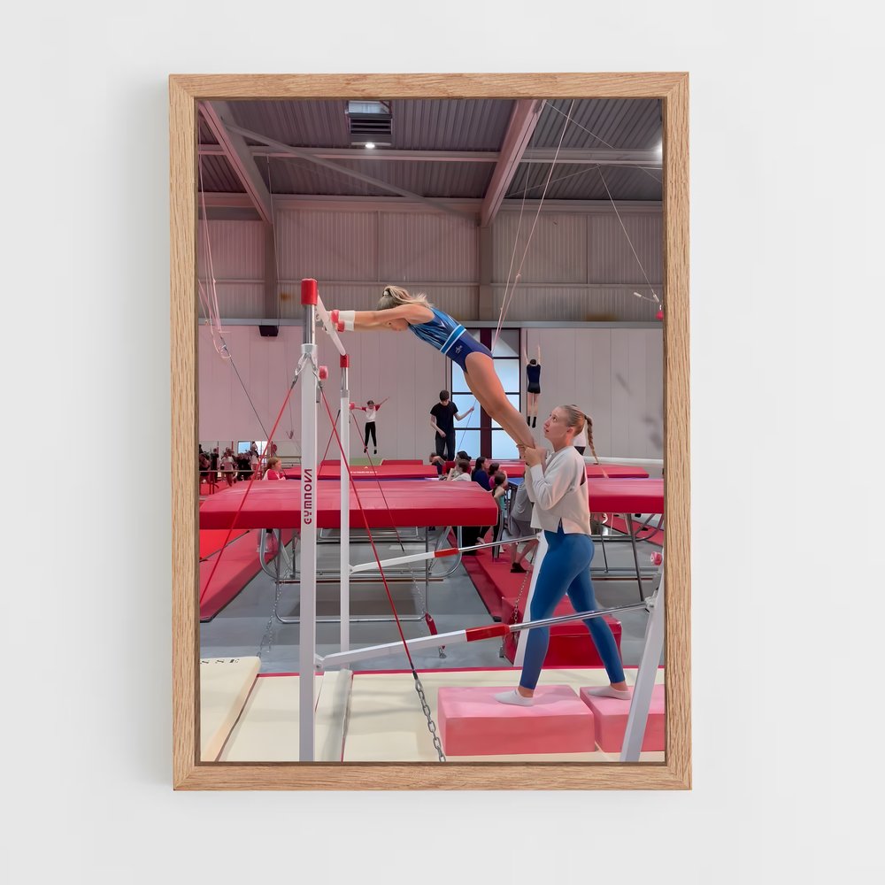 ap-high bar gymnastics-2 cadre Bois clair