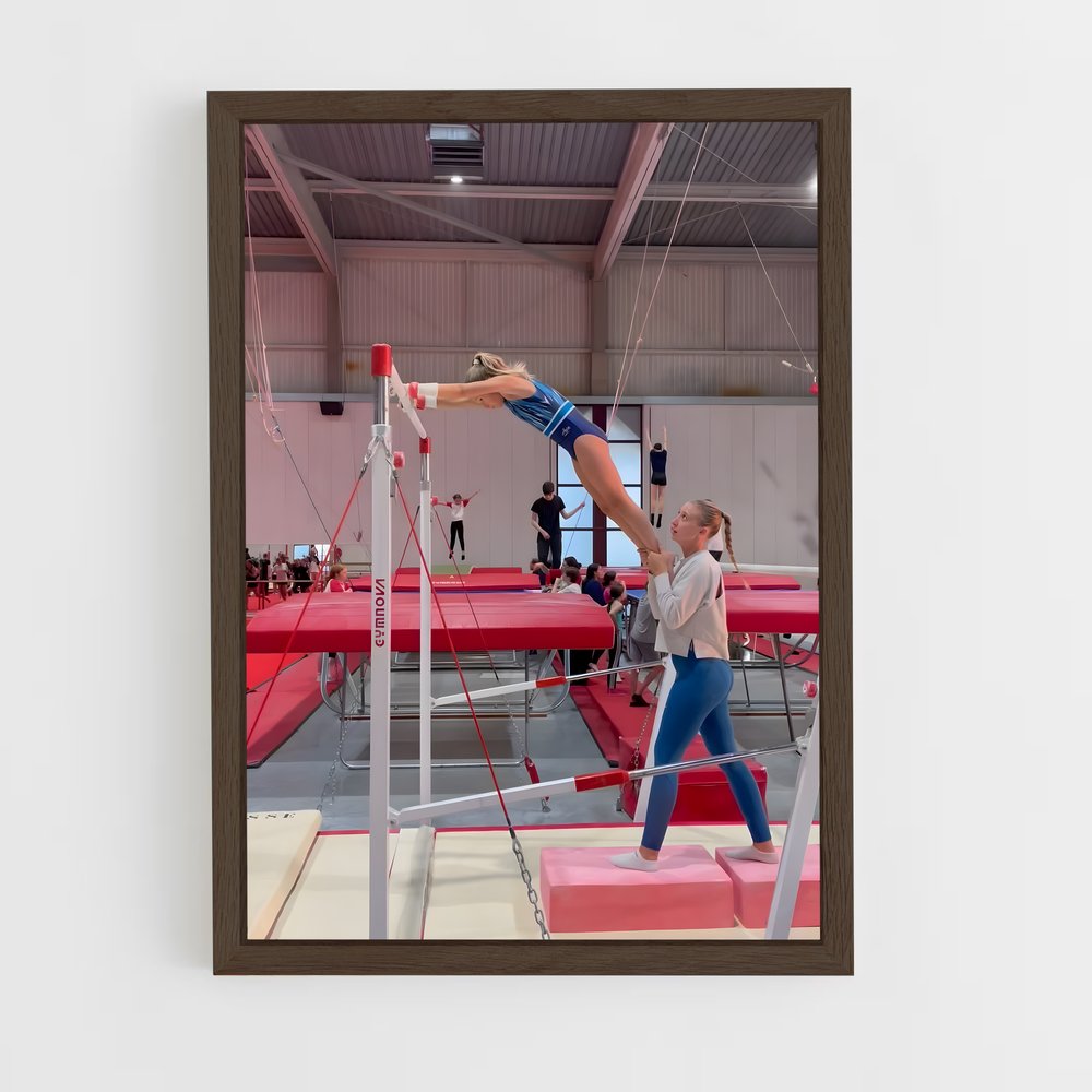 ap-high bar gymnastics-2 cadre Bois foncé