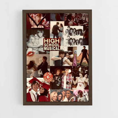 ap-high school musical-2 cadre Bois foncé