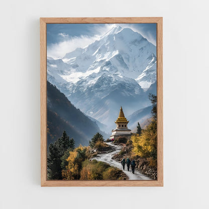 ap-himalaya mountains-8 cadre Bois clair