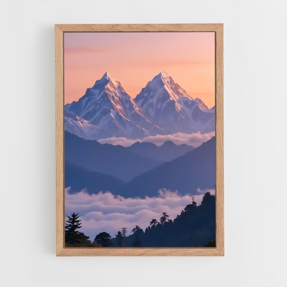 ap-himalaya mountains-9 cadre Bois clair