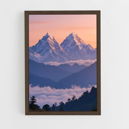 ap-himalaya mountains-9 cadre Bois foncé