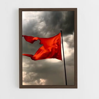 ap-hindu flag-1 cadre Bois foncé