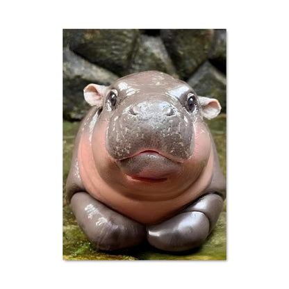 Poster Hippopotamus Chill