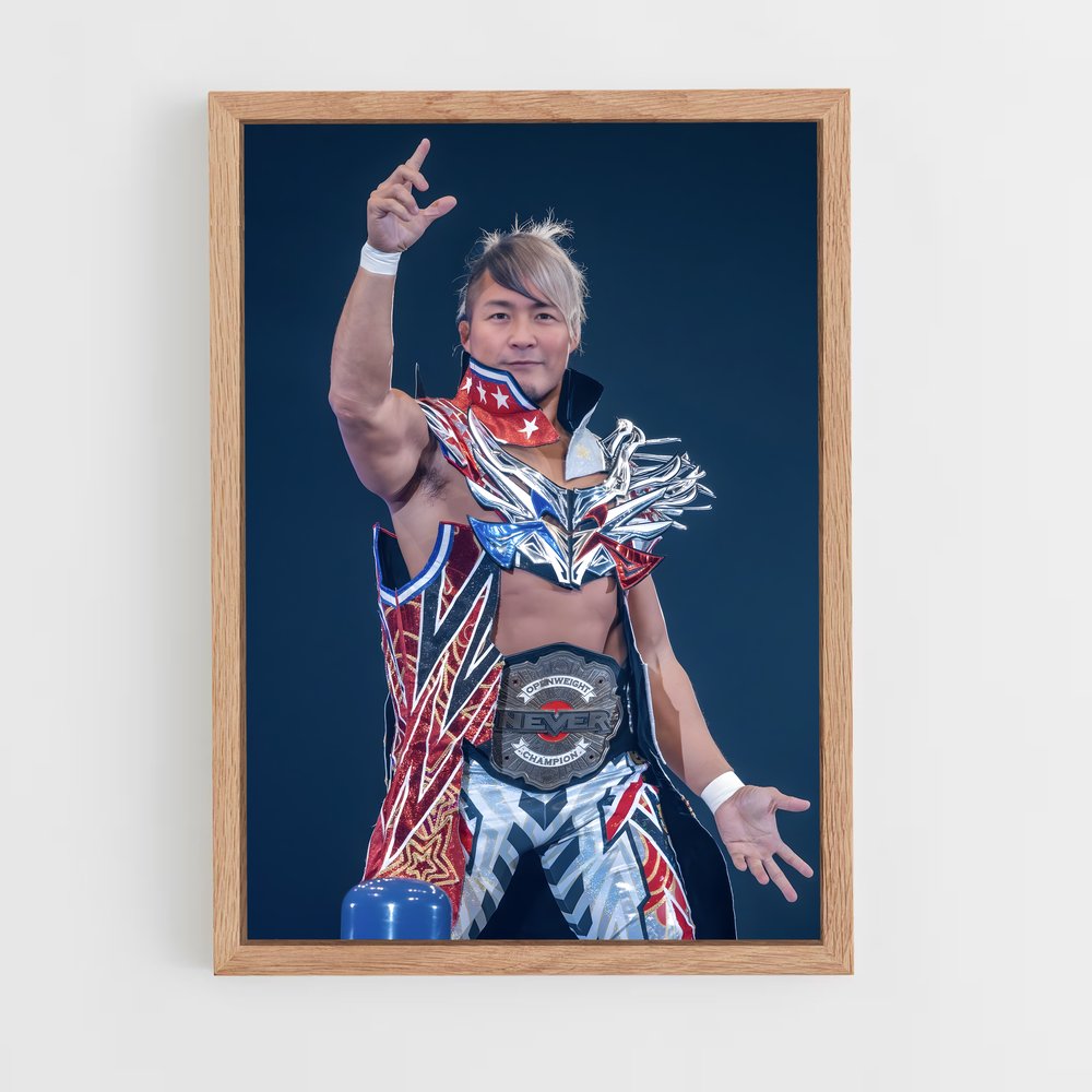 ap-hiroshi tanahashi-4 cadre Bois clair