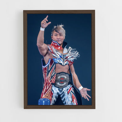 ap-hiroshi tanahashi-4 cadre Bois foncé