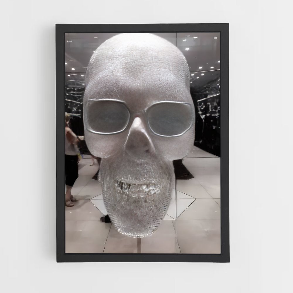 ap-hirst diamond skull-1 cadre Noir