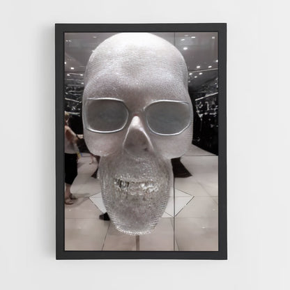 ap-hirst diamond skull-1 cadre Noir
