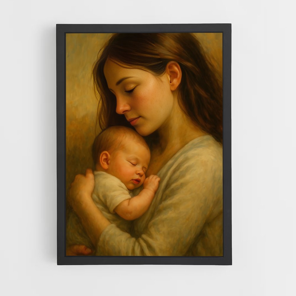 ap-hirst mother and child-3 cadre Noir