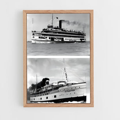 ap-historic passenger ships-1 cadre Bois clair