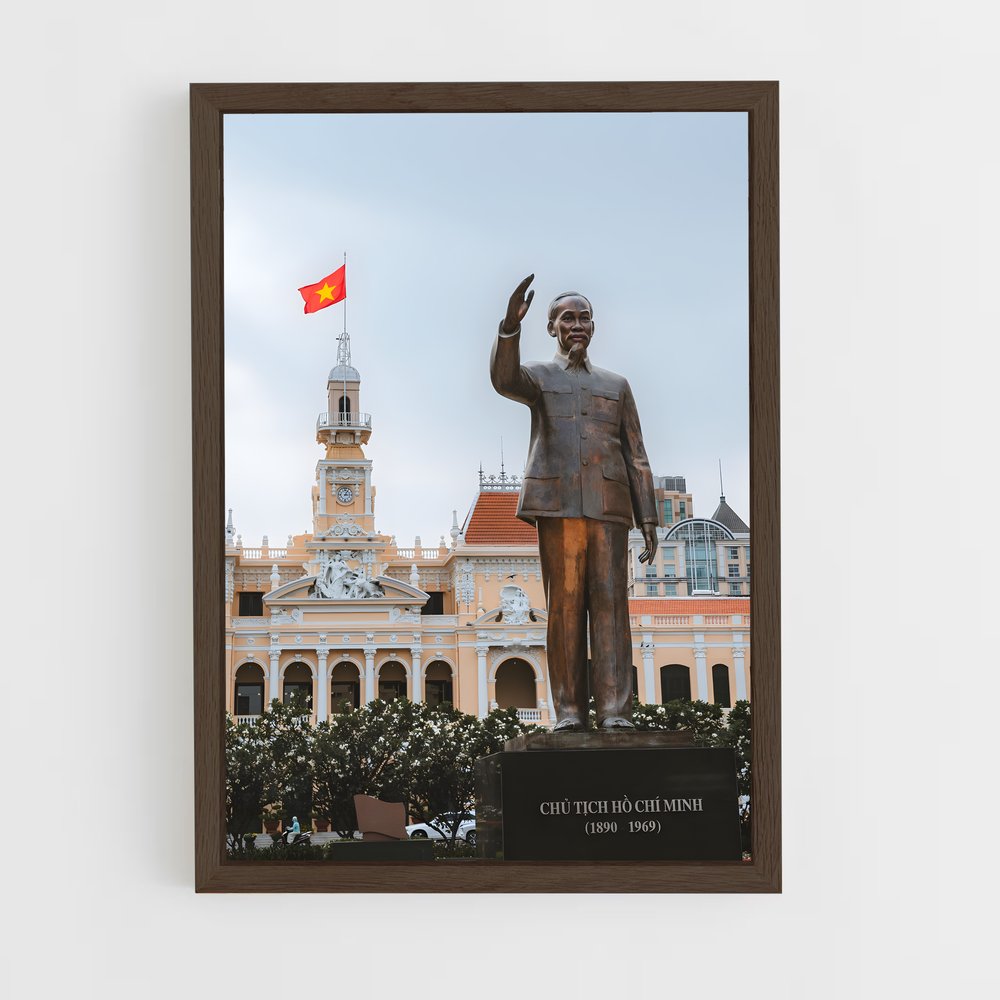 ap-ho chi minh-4 cadre Bois foncé