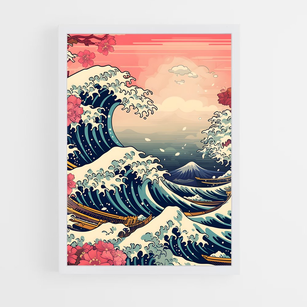 ap-hokusai-1 cadre Blanc