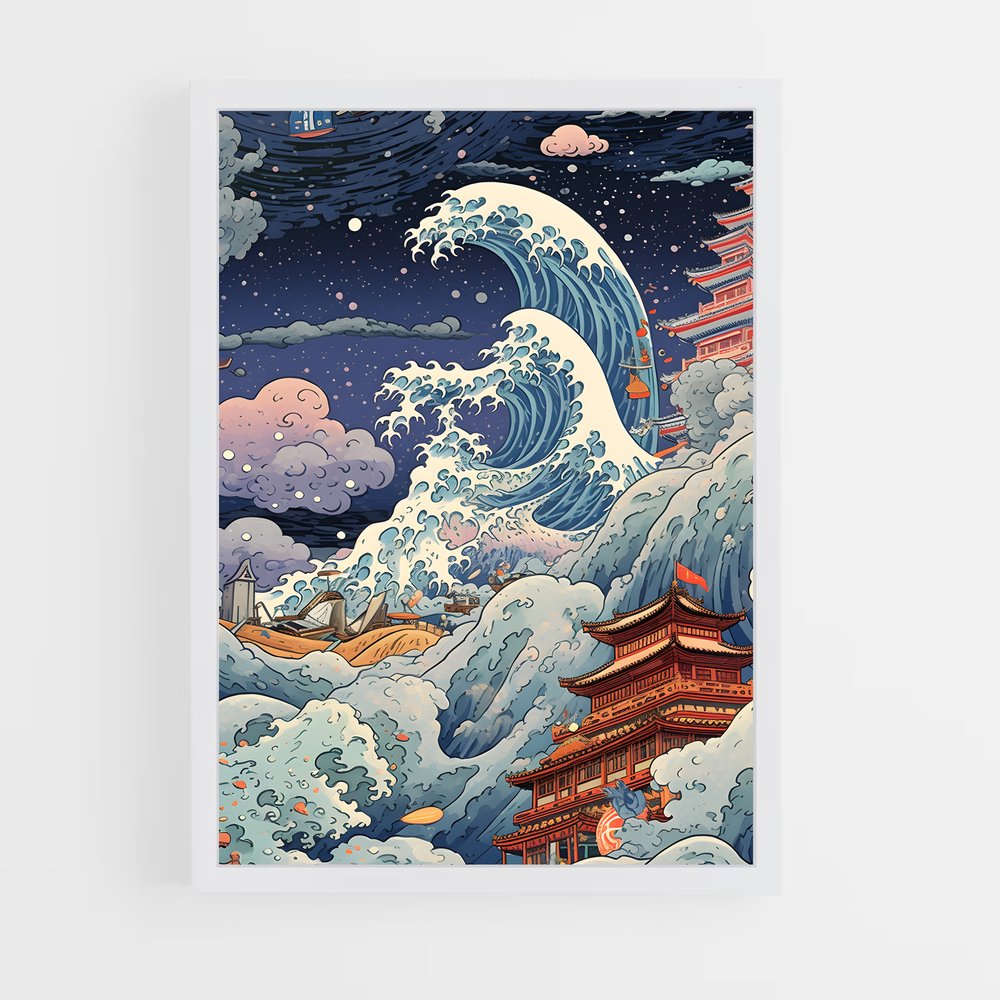 ap-hokusai-3 cadre Blanc