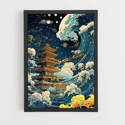 ap-hokusai-7 cadre Noir