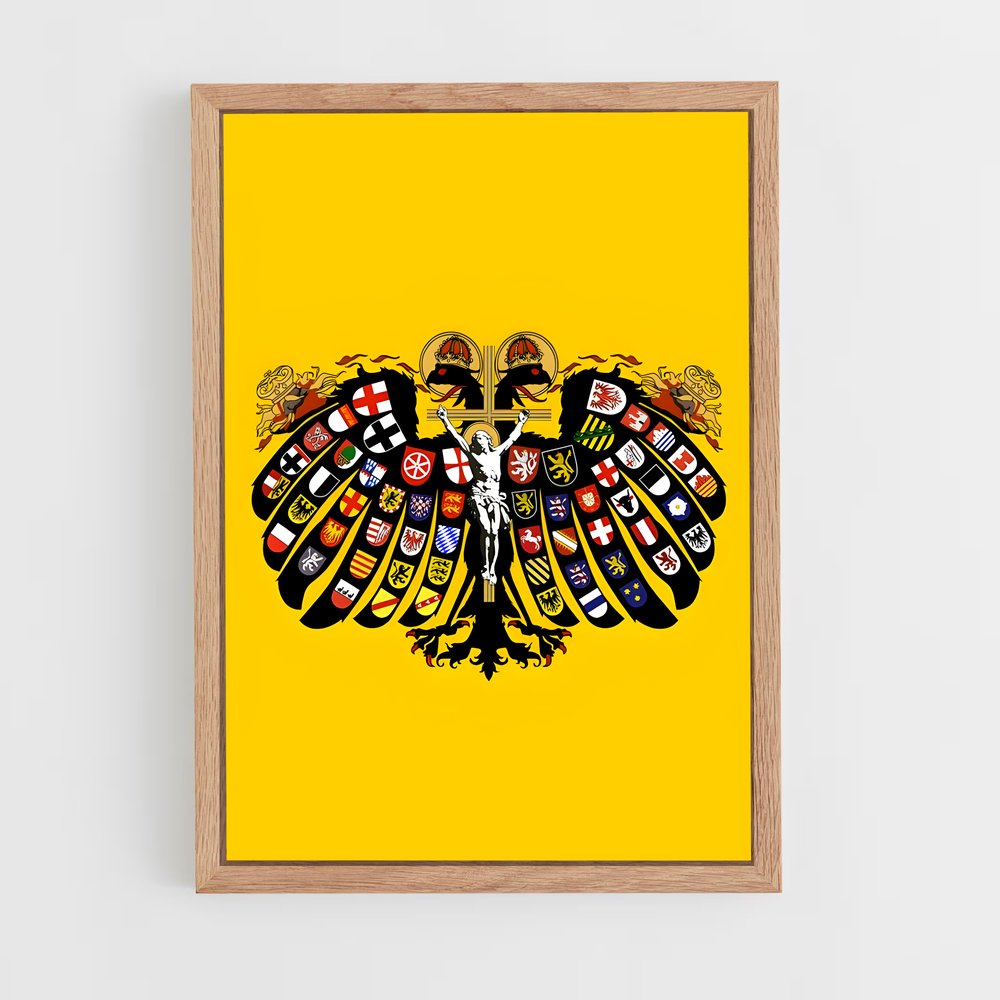 ap-holy roman empire flag-1 cadre Bois clair