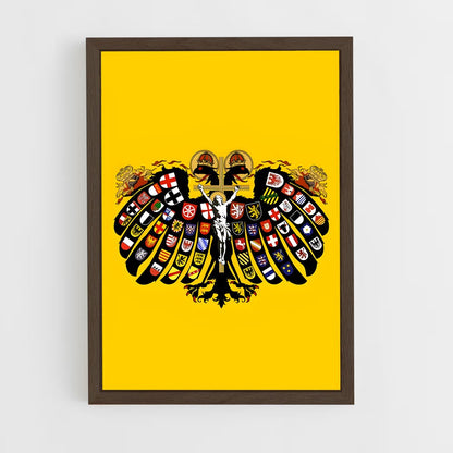 ap-holy roman empire flag-1 cadre Bois foncé