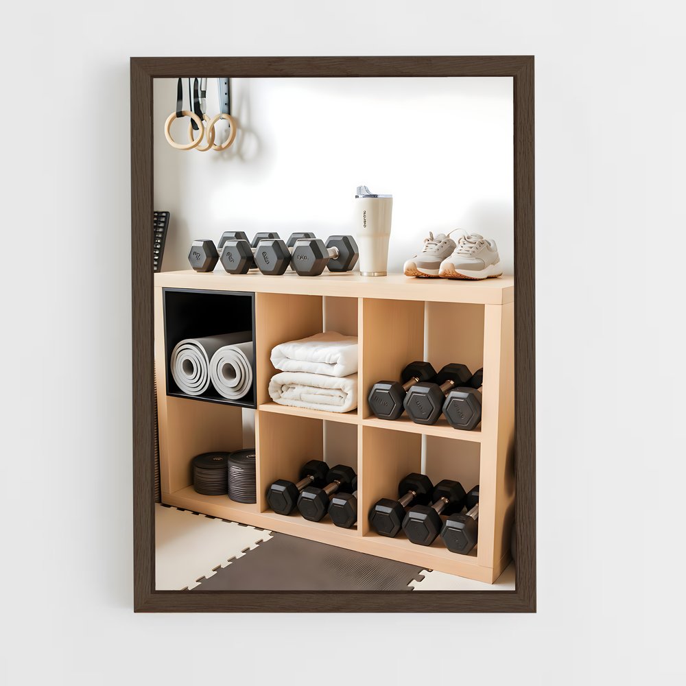 ap-home gym-10 cadre Bois foncé