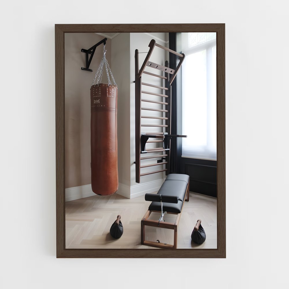 ap-home gym-5 cadre Bois foncé