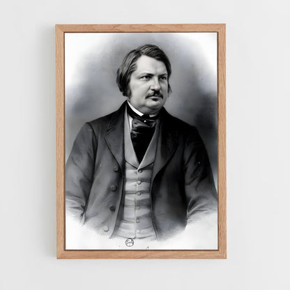 ap-honore de balzac-1 cadre Bois clair