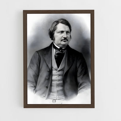 ap-honore de balzac-1 cadre Bois foncé