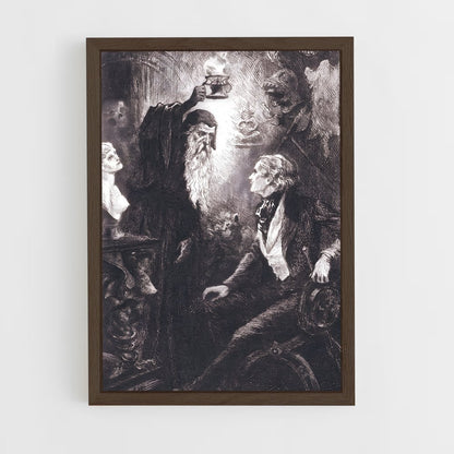 ap-honore de balzac-5 cadre Bois foncé