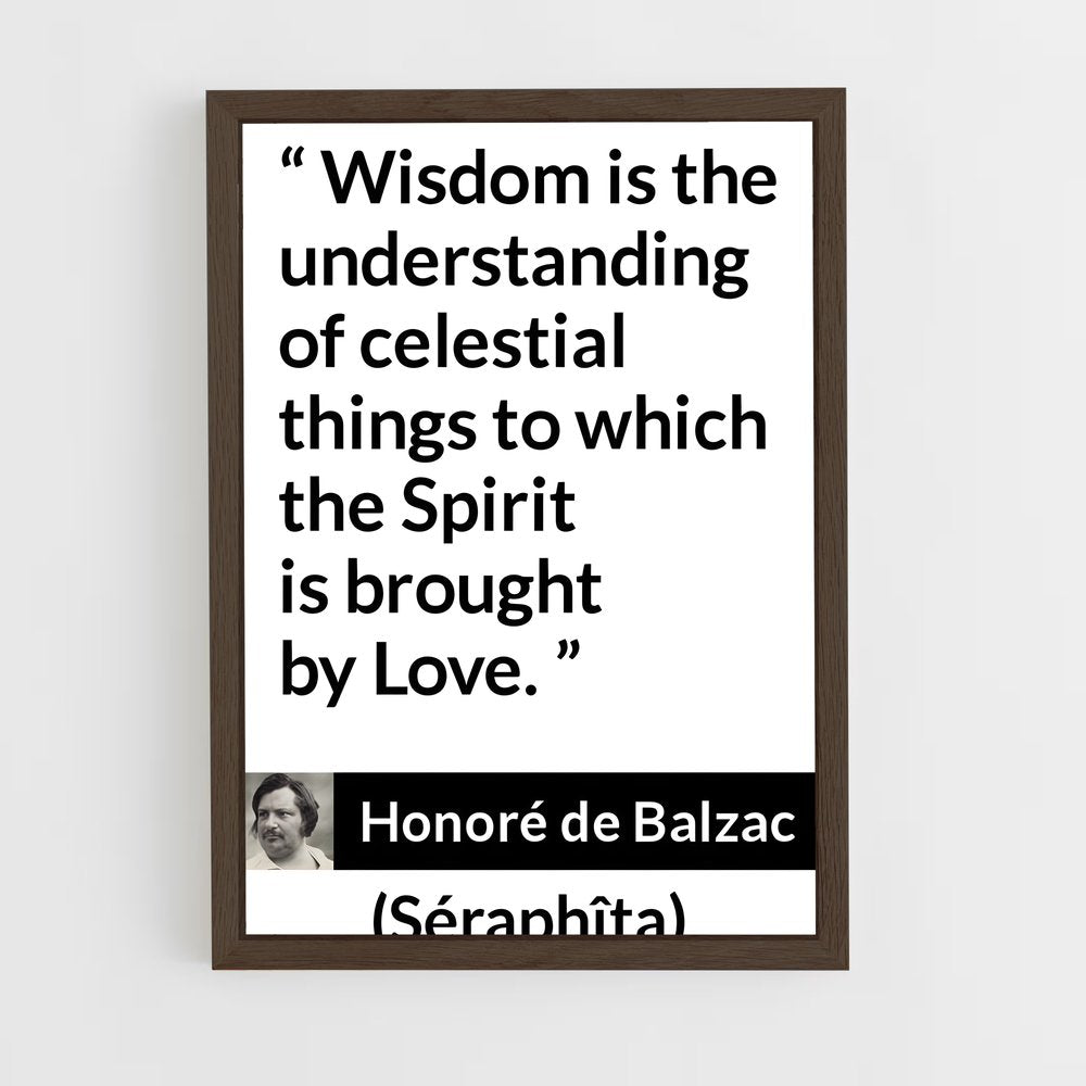 ap-honore de balzac-6 cadre Bois foncé