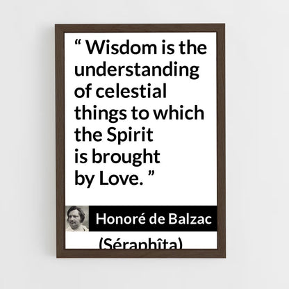 ap-honore de balzac-6 cadre Bois foncé