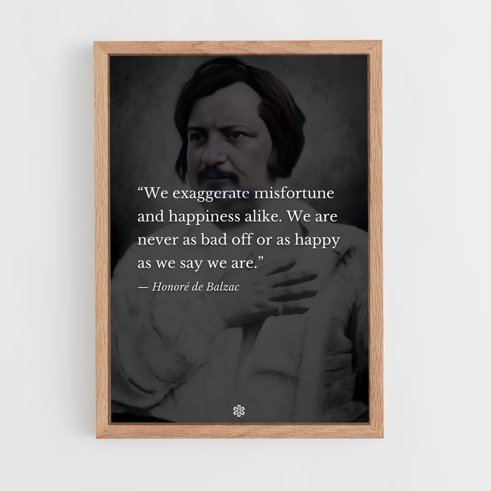 ap-honore de balzac-7 cadre Bois clair