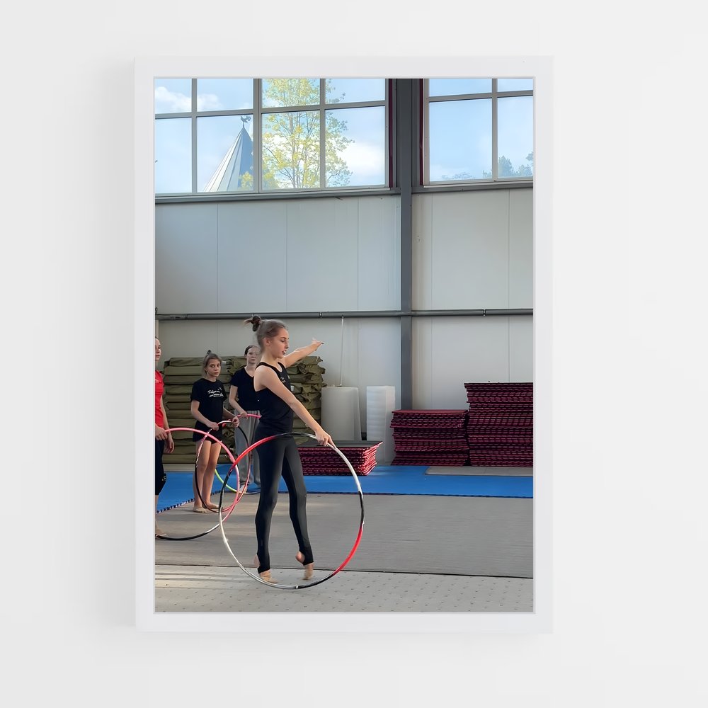 ap-hoop rhythmic gymnastics-7 cadre Blanc