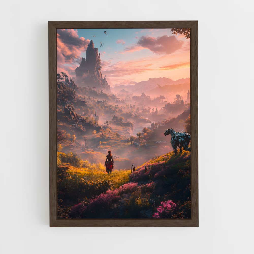 ap-horizon zero dawn-4 cadre Bois foncé
