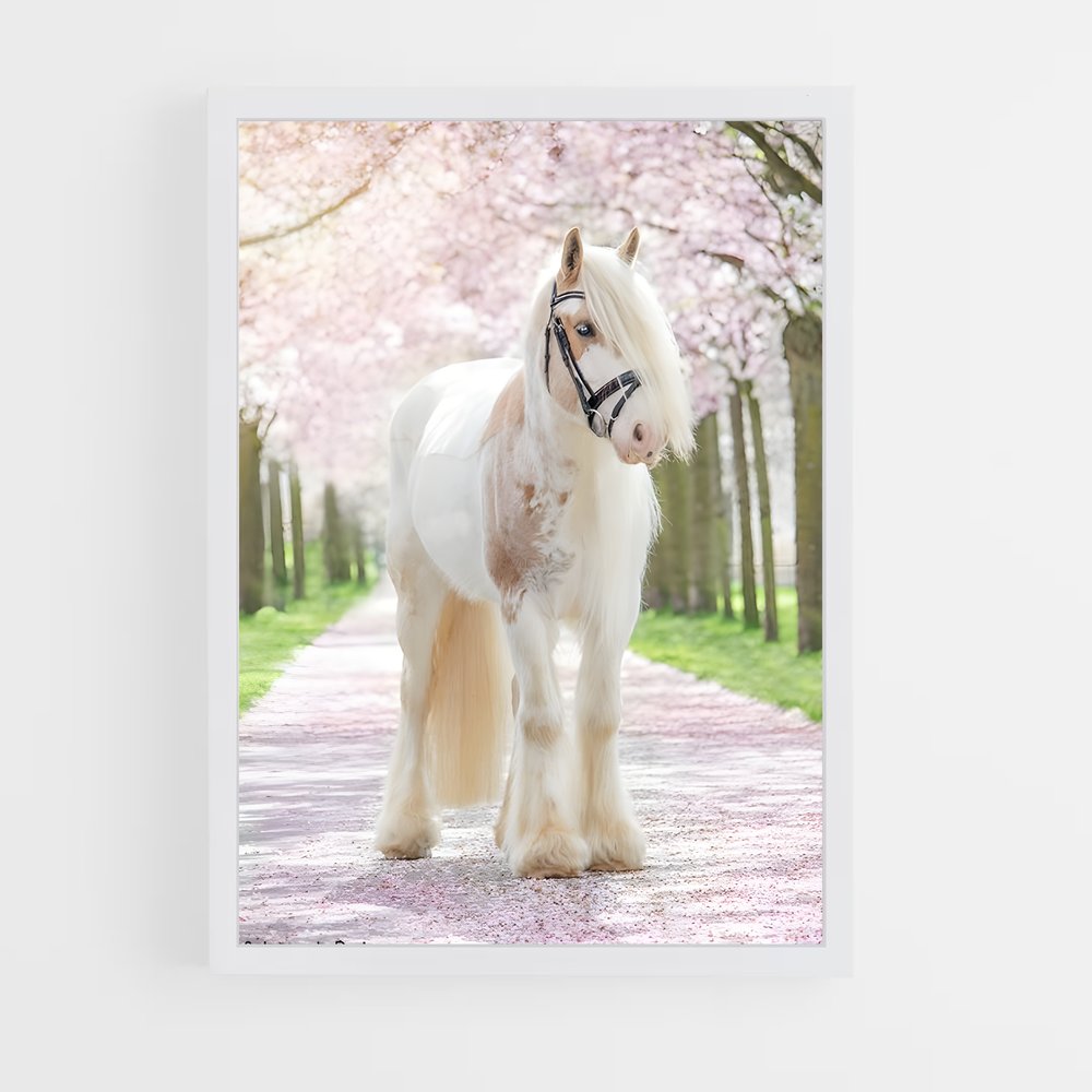 ap-horse-11 cadre Blanc