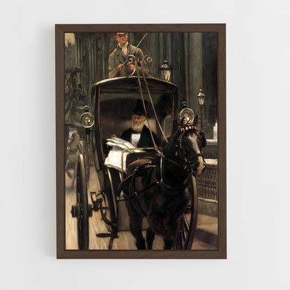 ap-horse carriage-3 cadre Bois foncé