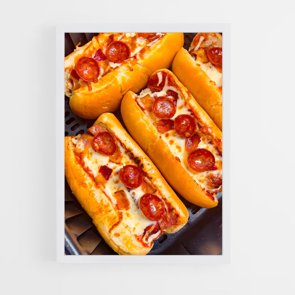 ap-hot dog-7 cadre Blanc