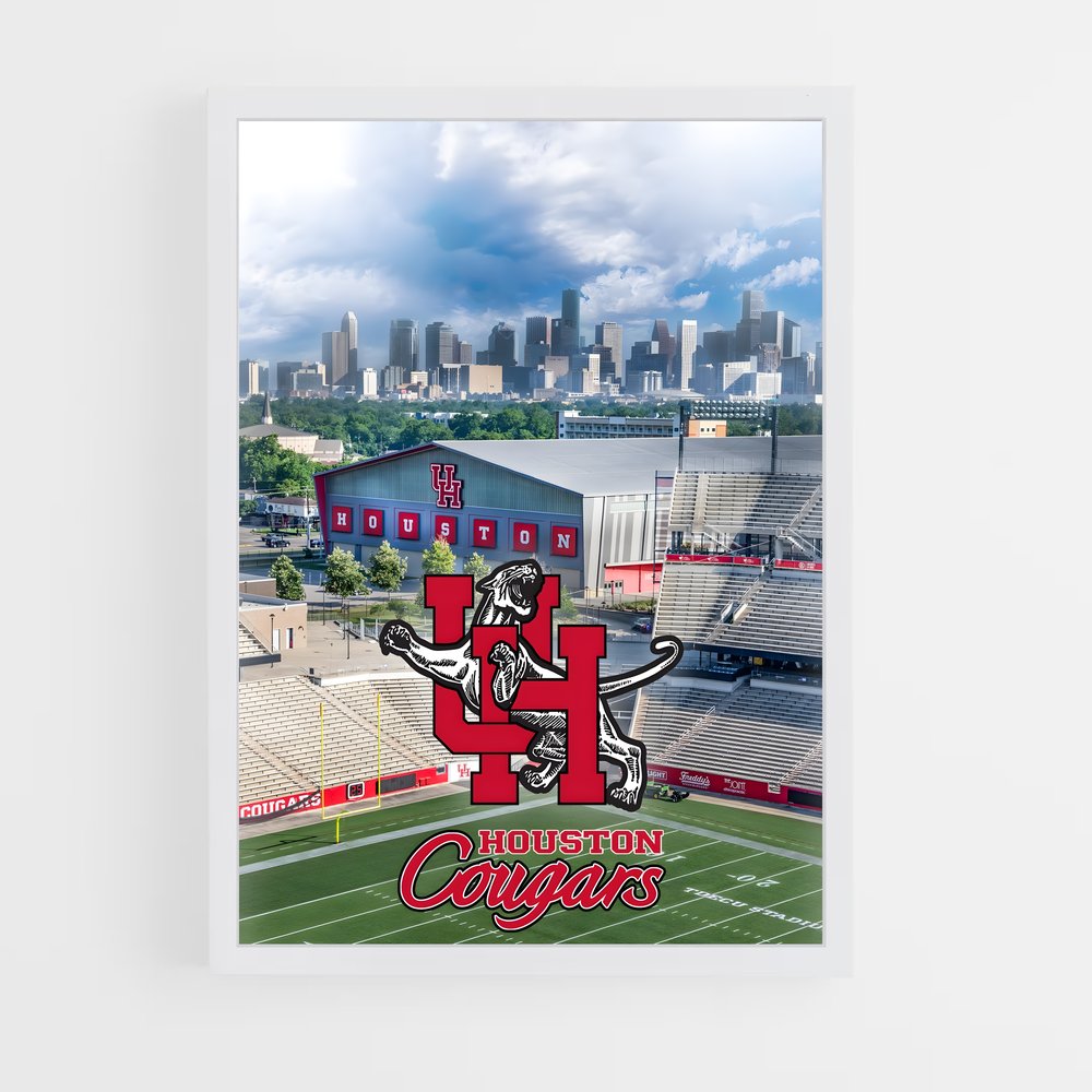 ap-houston cougars-1 cadre Blanc
