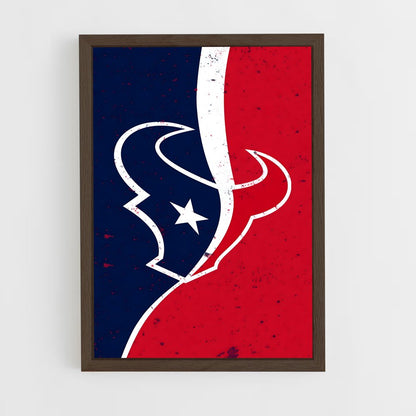 ap-houston texans-2 cadre Bois foncé